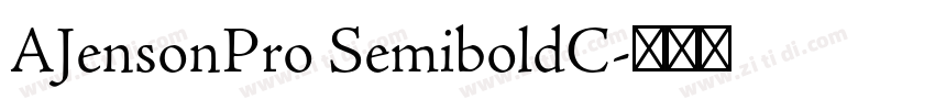 AJensonPro SemiboldC字体转换